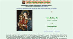 Desktop Screenshot of muttergottes.net